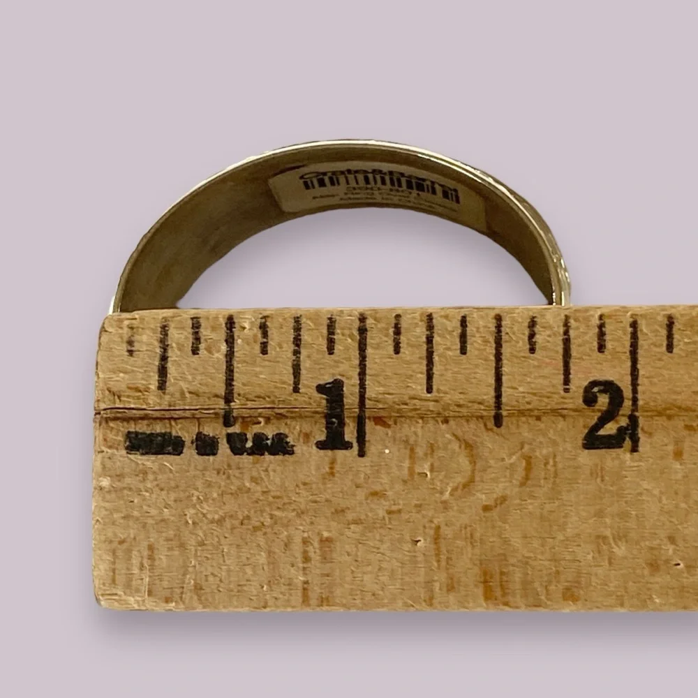 Crate&Barrel Silver Tone Heavy Oval Napkin Rings Set of 4